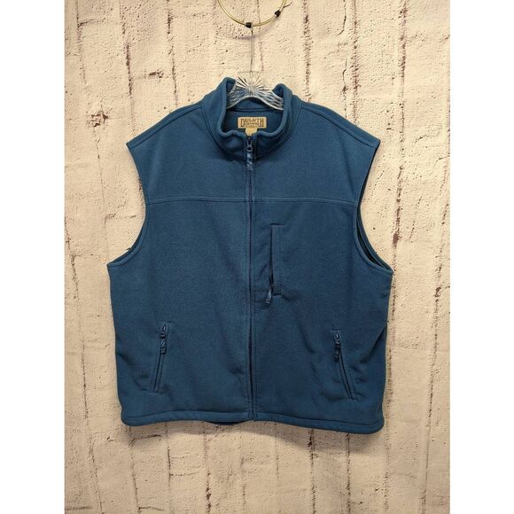 Duluth Trading Full Zip Fleece Vest Size Mens‎ 2XL Teal Outdoor Camping - Picture 1 of 6